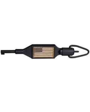 Zak Tool Handcuff Swivel Key With USA Flag - Black